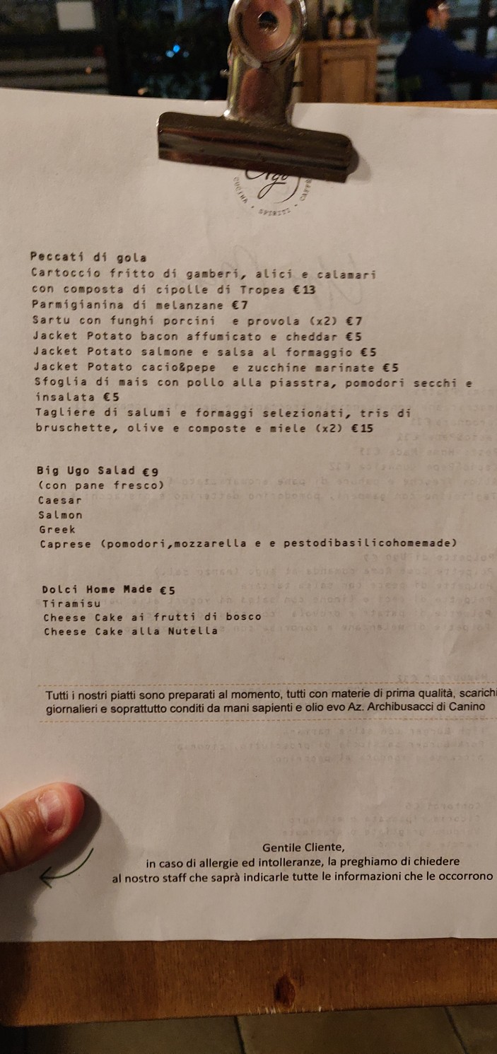 Ugo menu 3