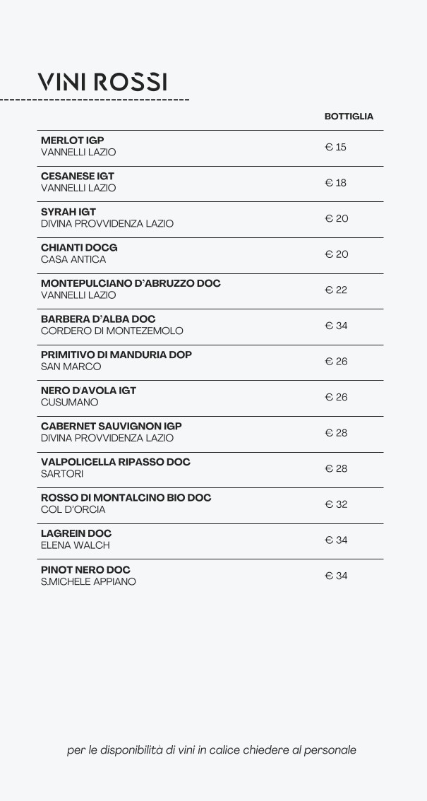 Osteria Urbana menu 8