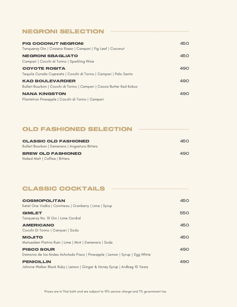 SEEN Restaurant & Bar Bangkok menu 4