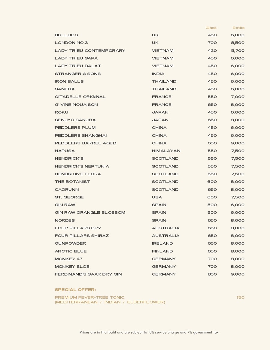 SEEN Restaurant & Bar Bangkok menu 5