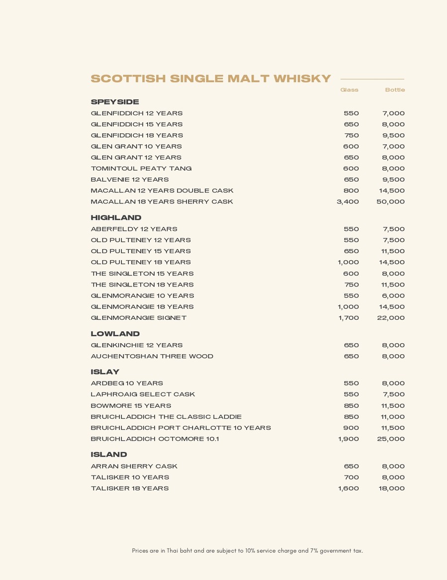 SEEN Restaurant & Bar Bangkok menu 8