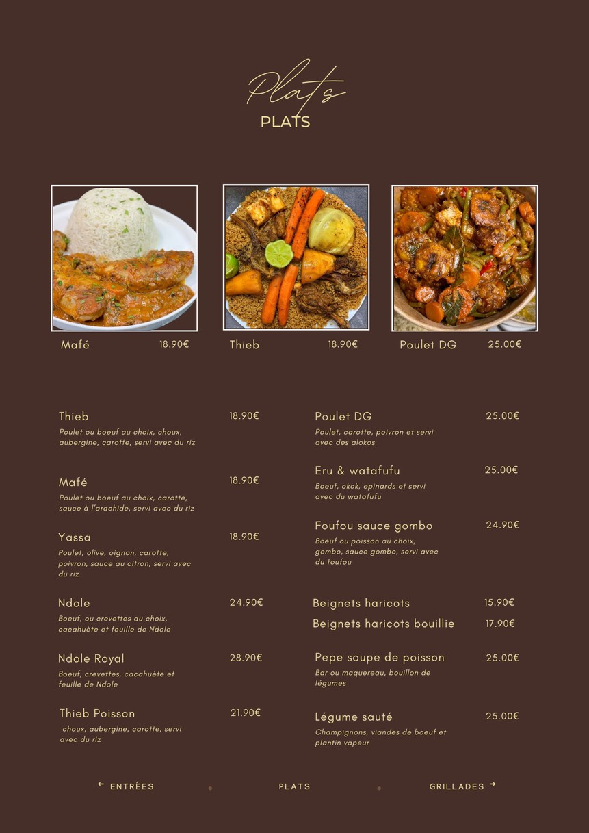 Restaurant Bana Lounge menu 2