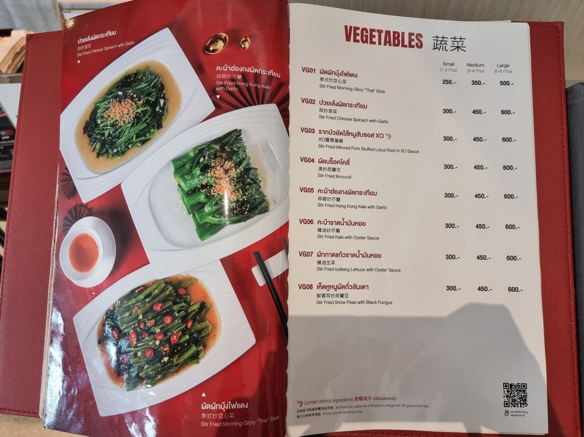 Hong Bao Central embassy menu 9