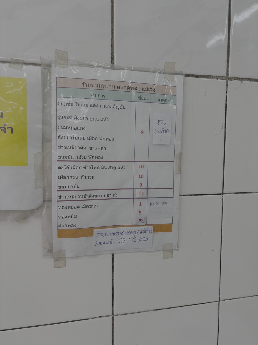ขนมหวานตลาดพลู ไม่มีสาขา menu 2