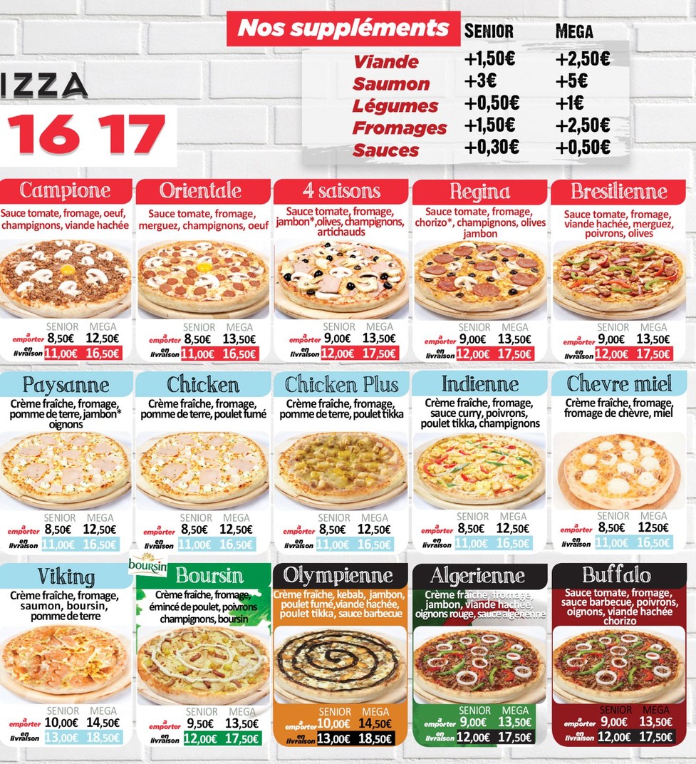 Delice Pizza menu 3