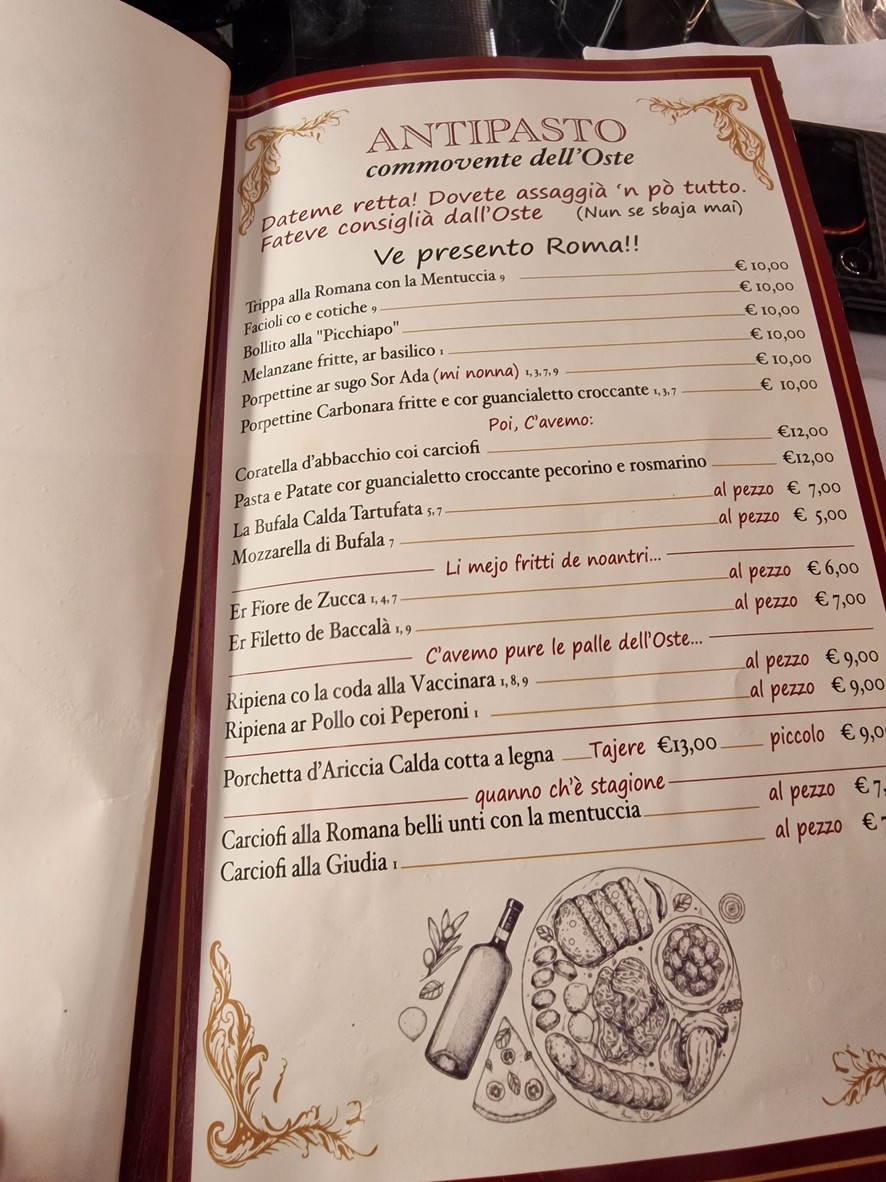 Ristorante La Villetta dal 1940 menu 1