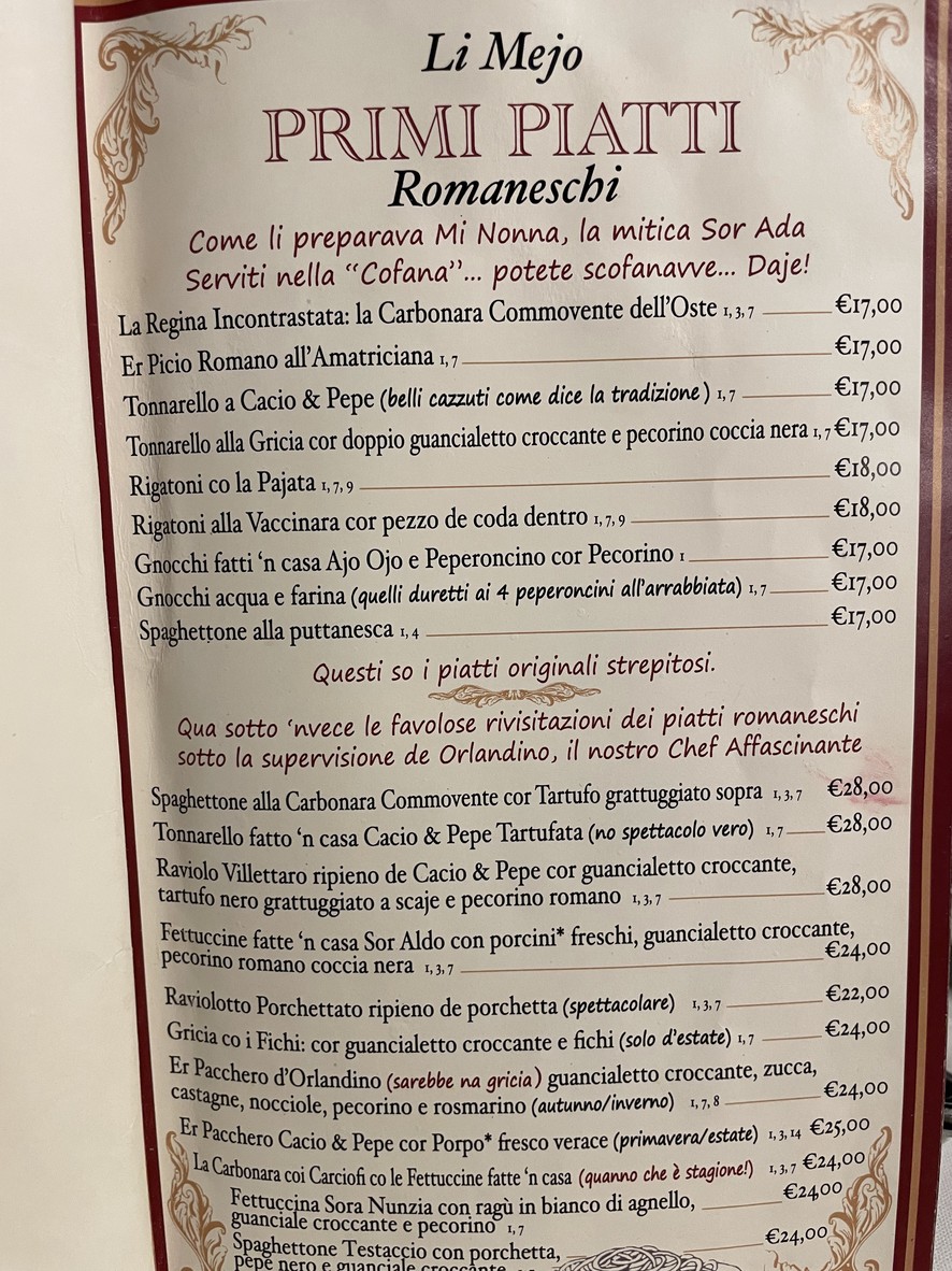 Ristorante La Villetta dal 1940 menu 2
