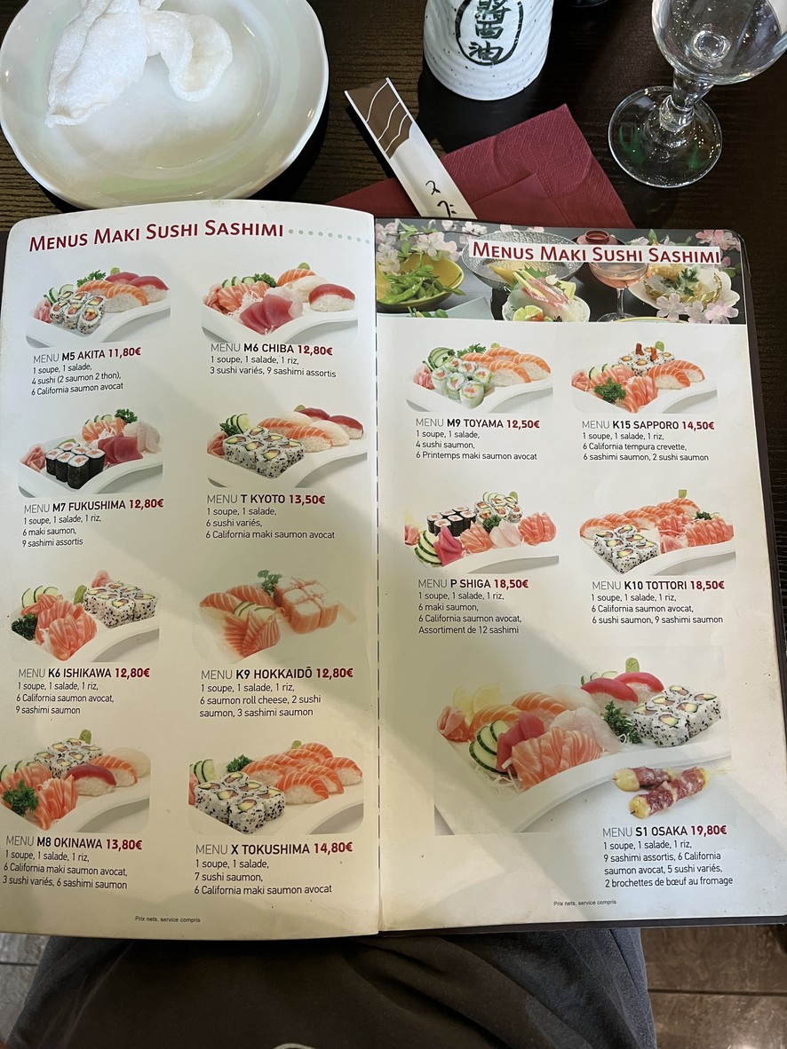 Asahi Sushi & Barbecue menu 2