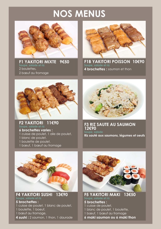 Iki Sushi menu 2