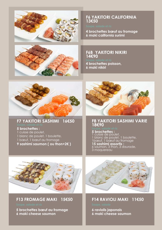 Iki Sushi menu 3