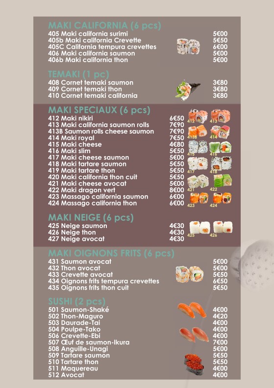 Iki Sushi menu 7