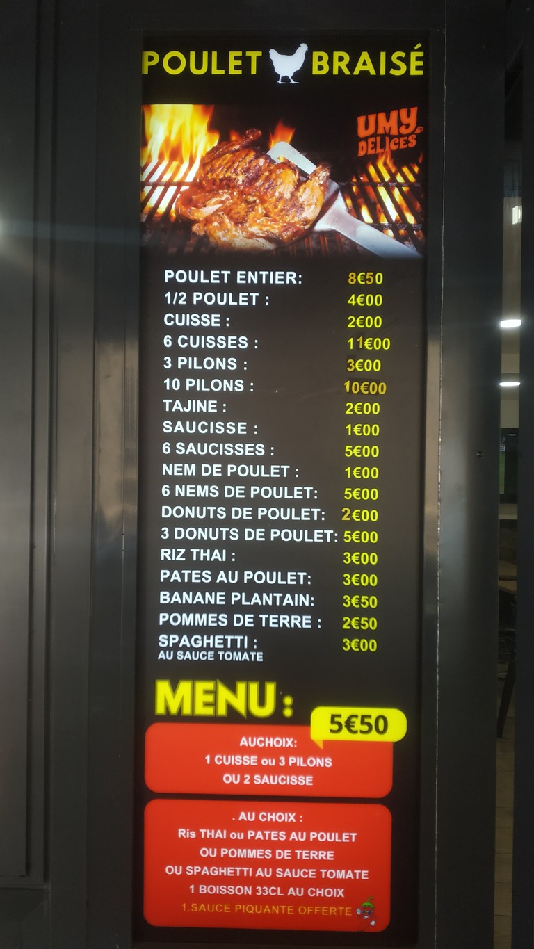 Good time Vincennes menu 2