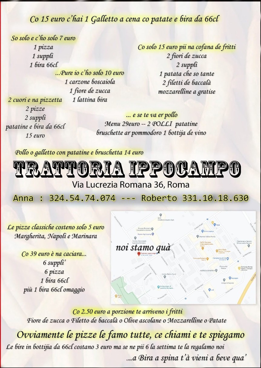 Trattoria Ippocampo menu 1