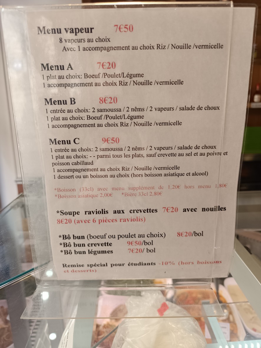 Panda house menu 1