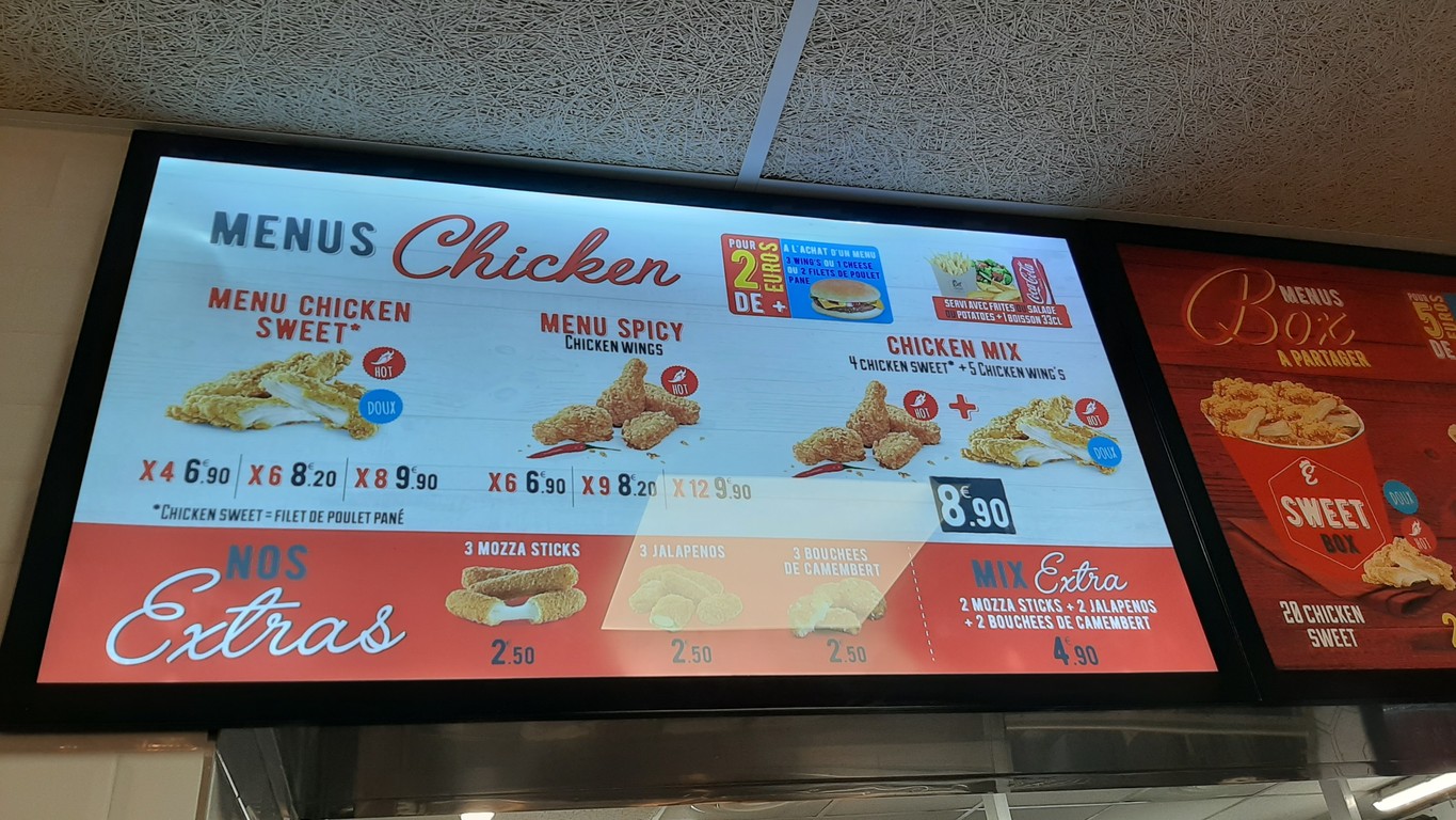 كل الدجاج menu 3