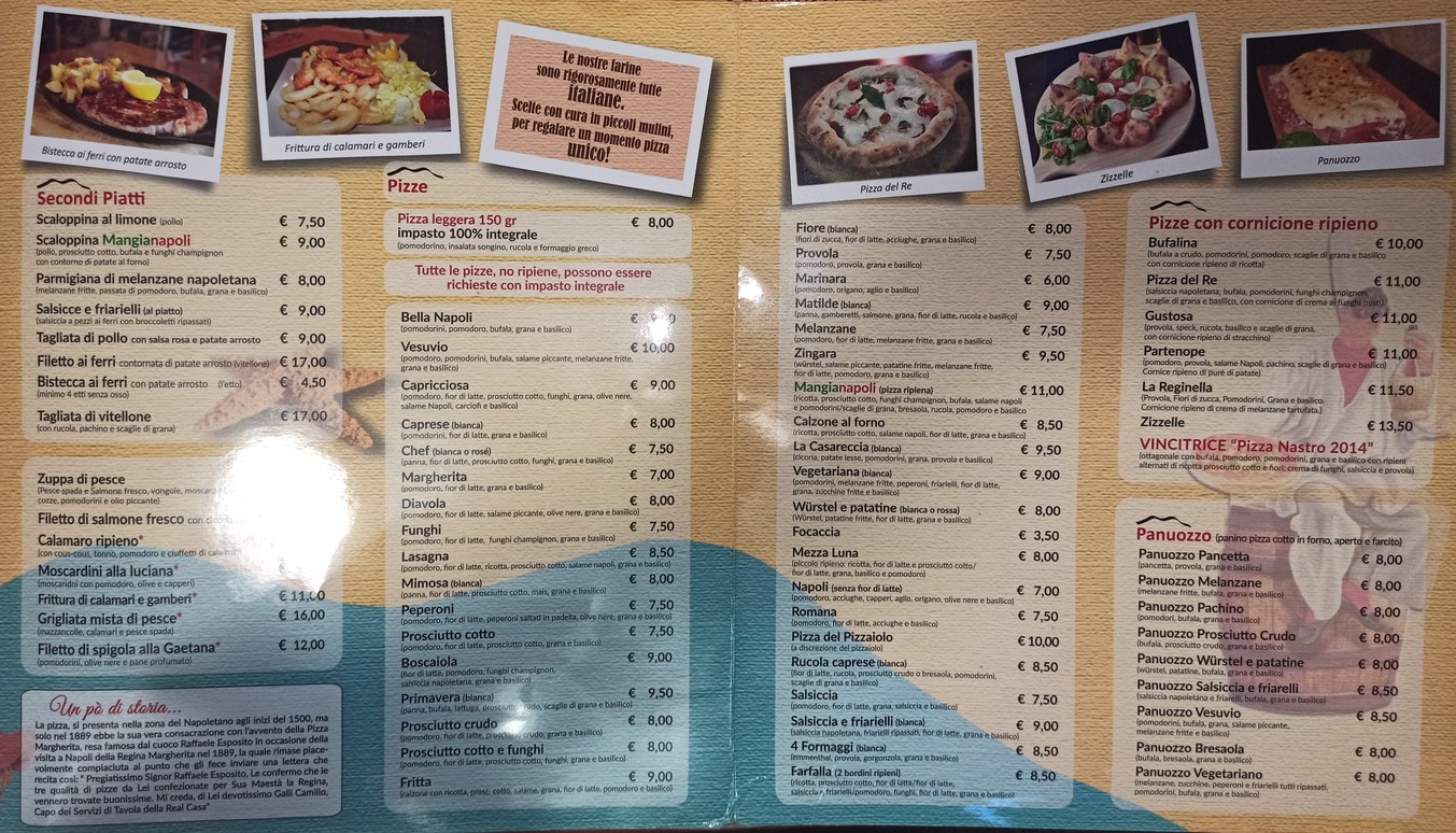 Mangianapoli Levio menu 2