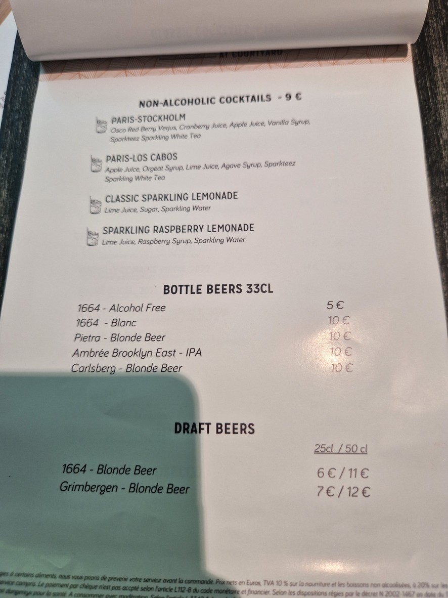 Kitchen & Bar @Gare de Lyon menu 5