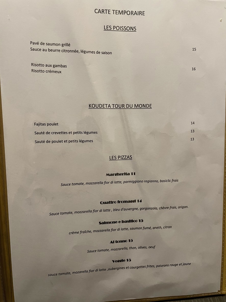 كوديتو menu 3