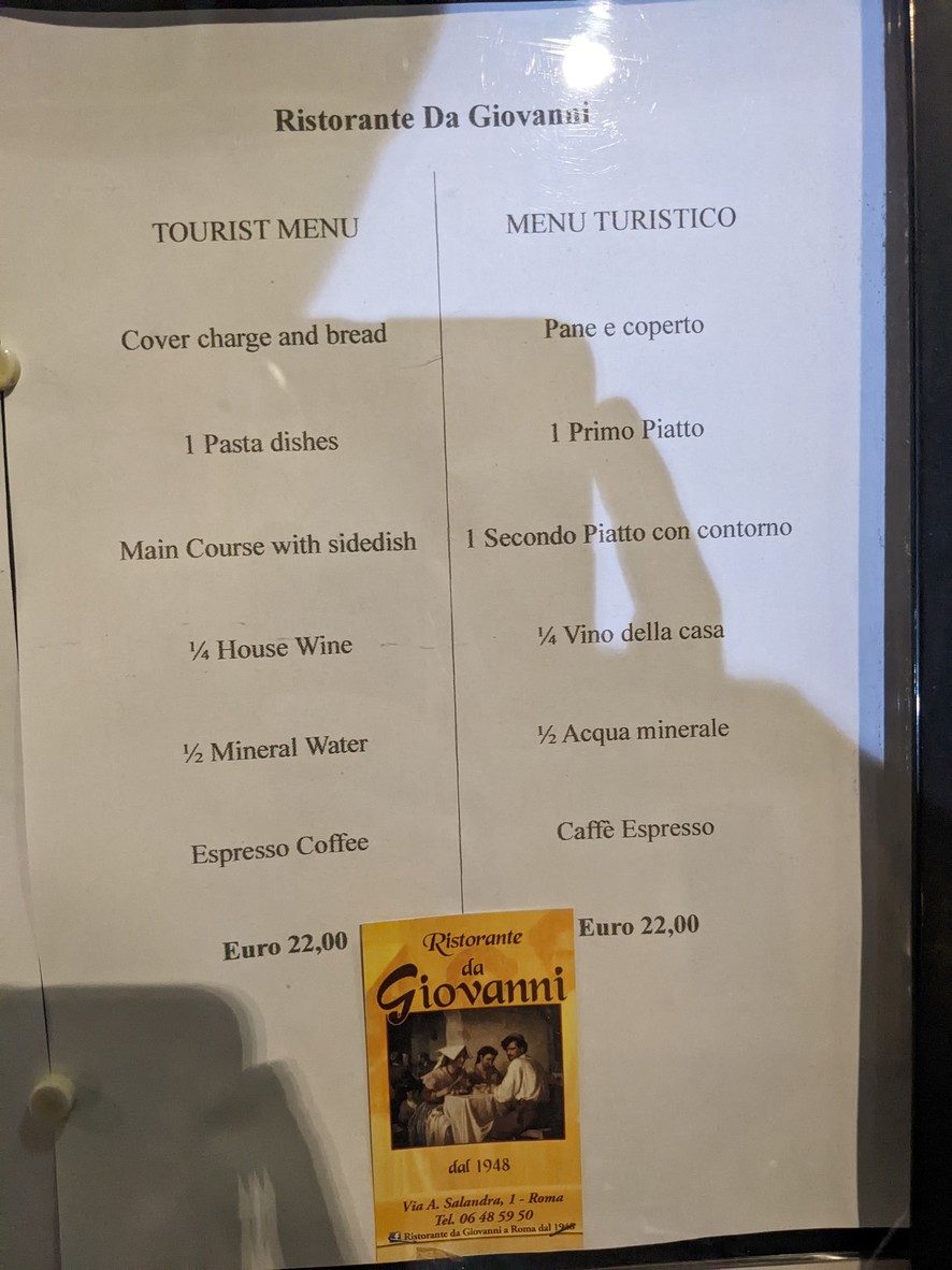 Da Giovanni Restaurant Since 1948 menu 3