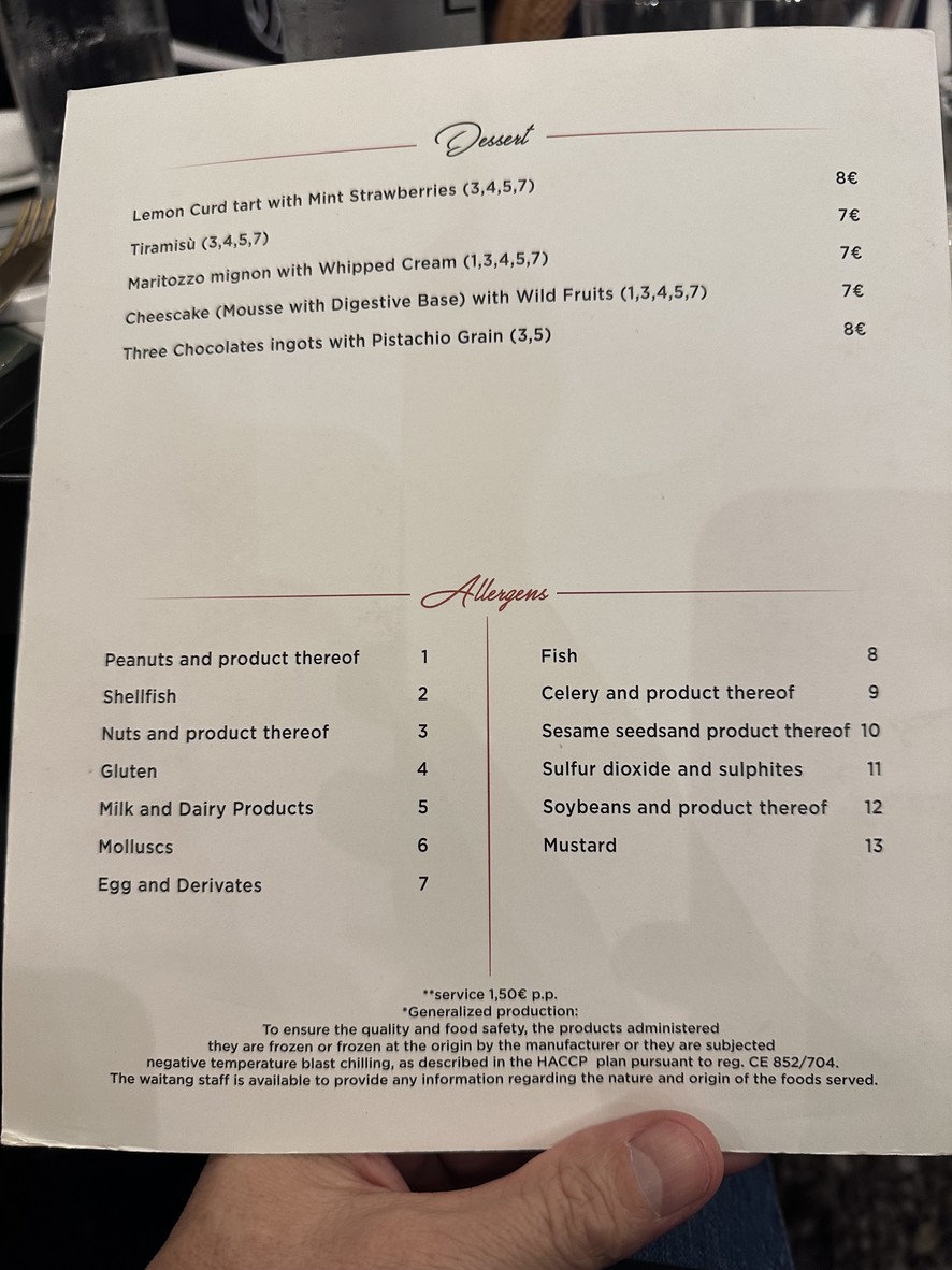 Sottosopra Trastevere menu 6