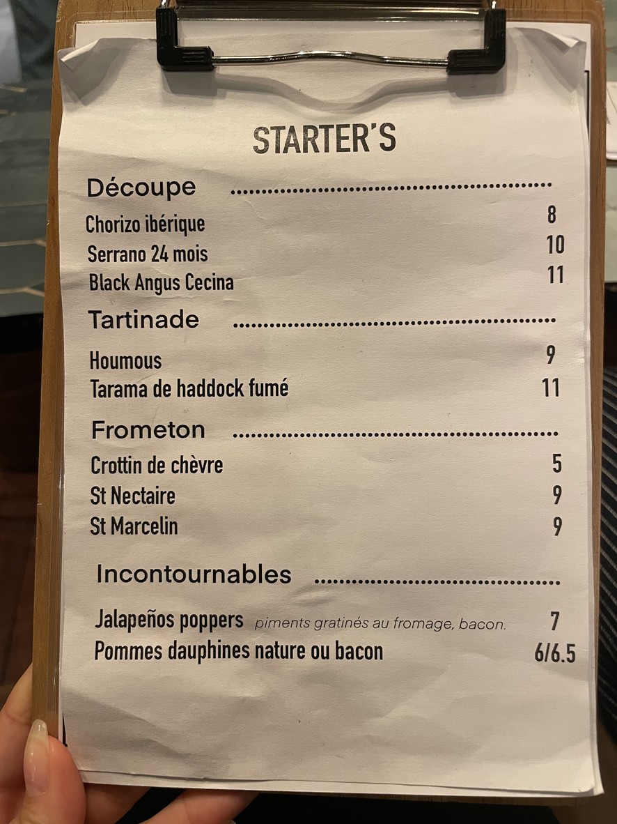 Binchotan menu 1