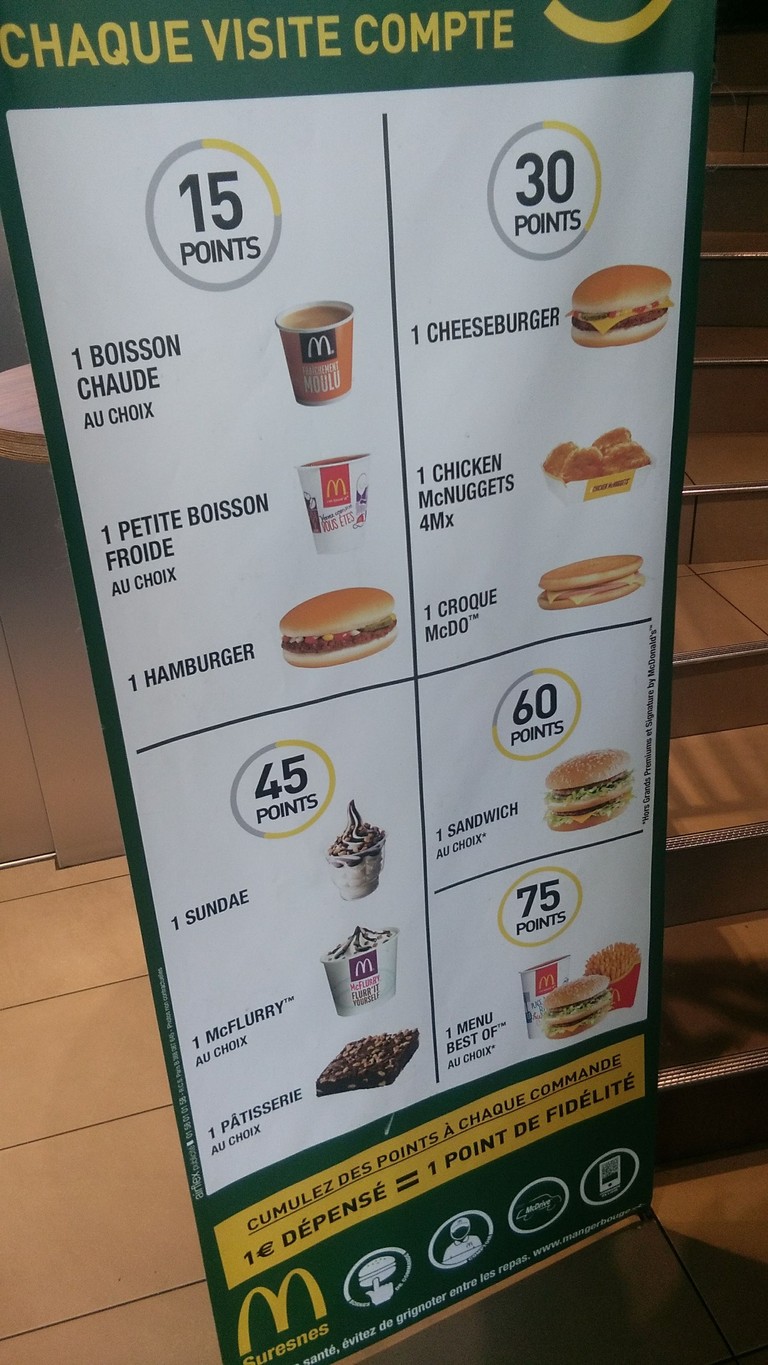 McDonald's menu 1