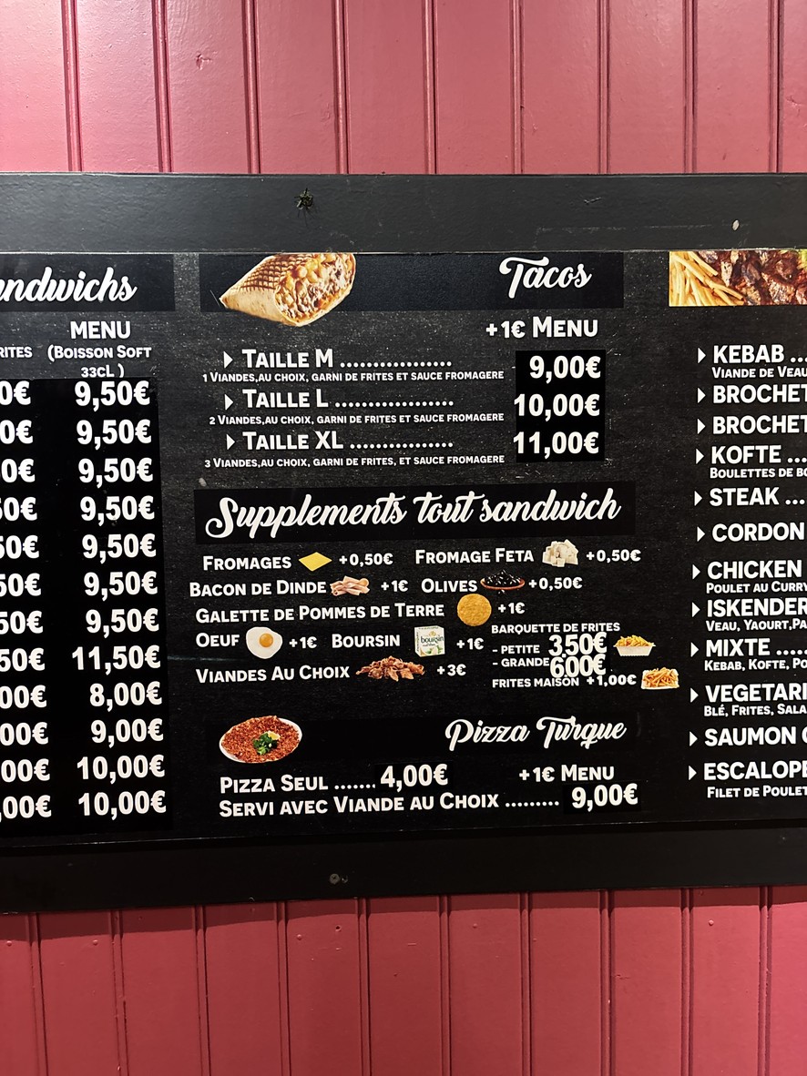 La Petite Terrasse menu 2