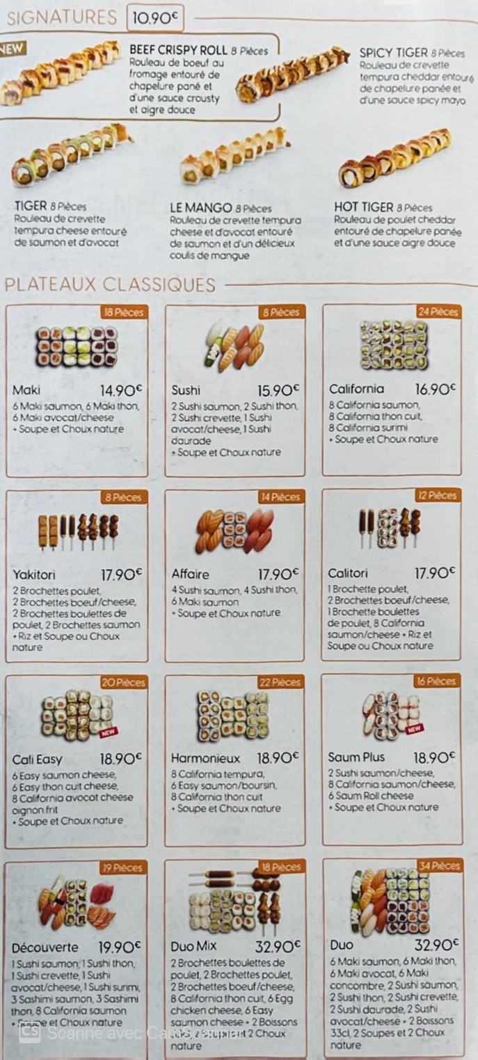 Sushi Wan Bezons menu 2
