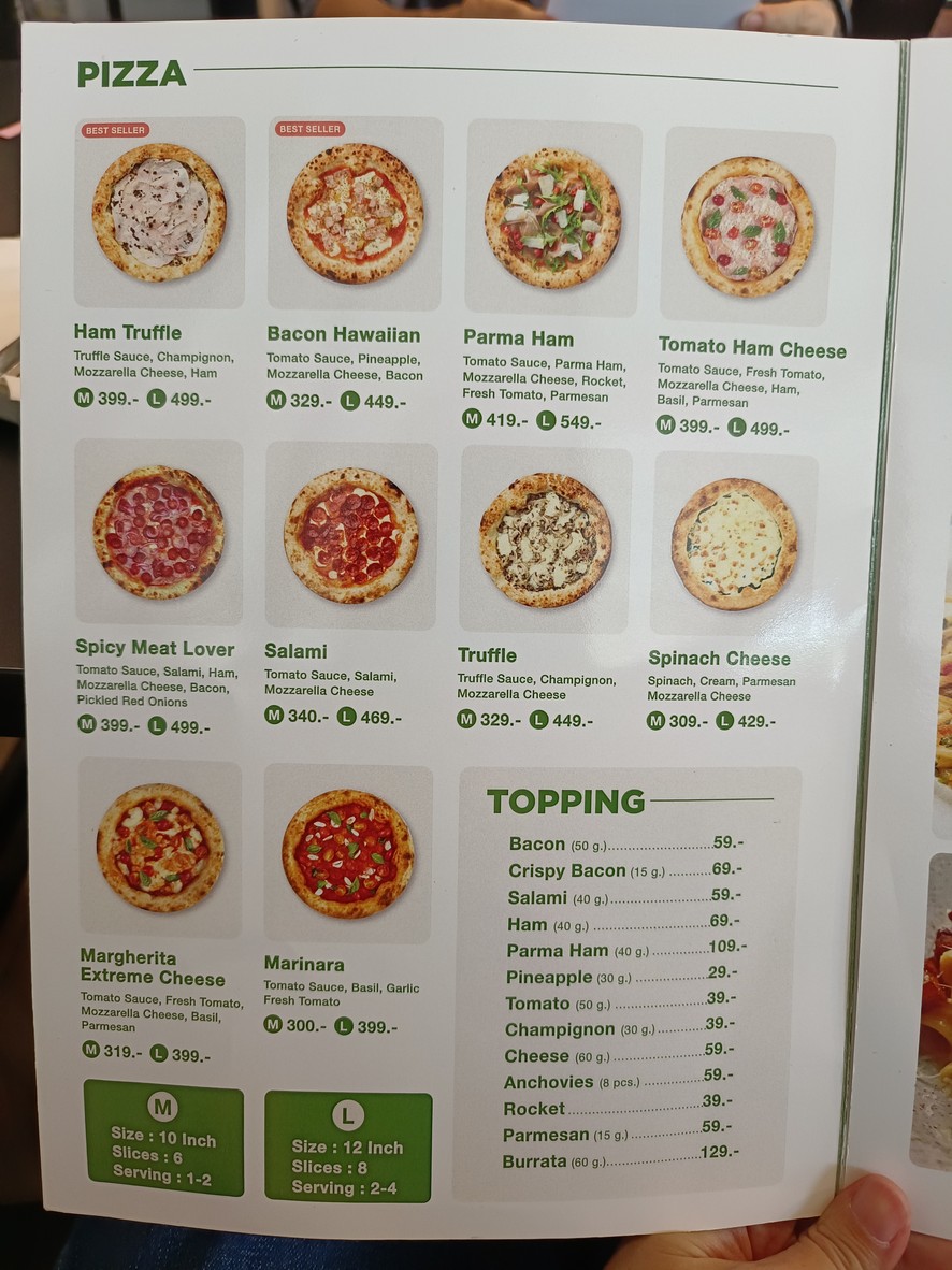 Ronin Pizza ลาดพร้าว18 menu 1