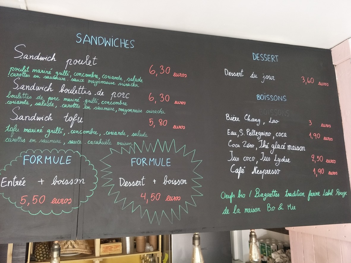 Manee - cuisine thaïe menu 2