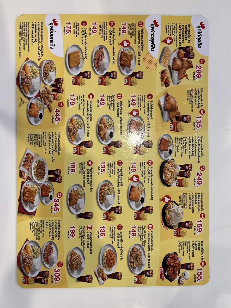Xī tè sī C.P. Tǎwò sè lǐ mù menu 1