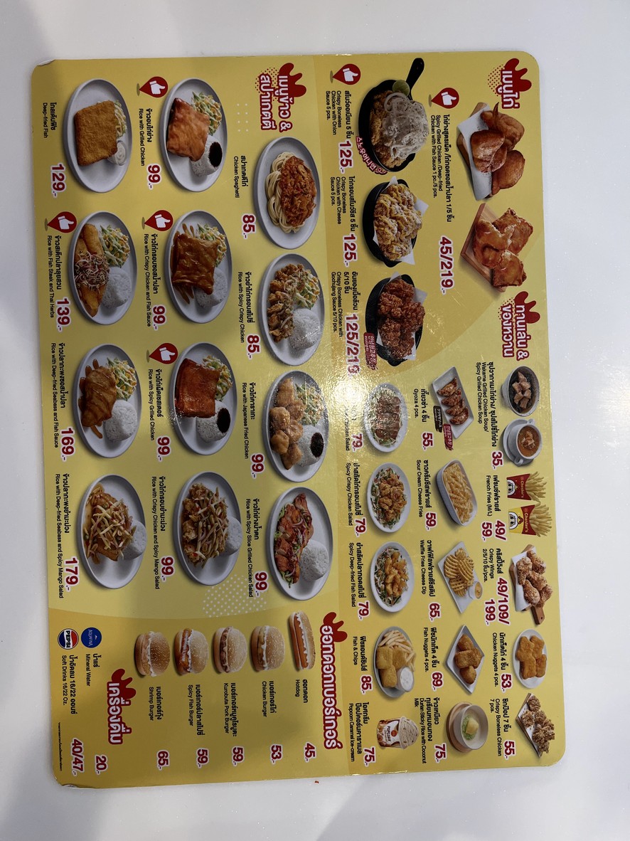 Xī tè sī C.P. Tǎwò sè lǐ mù menu 2