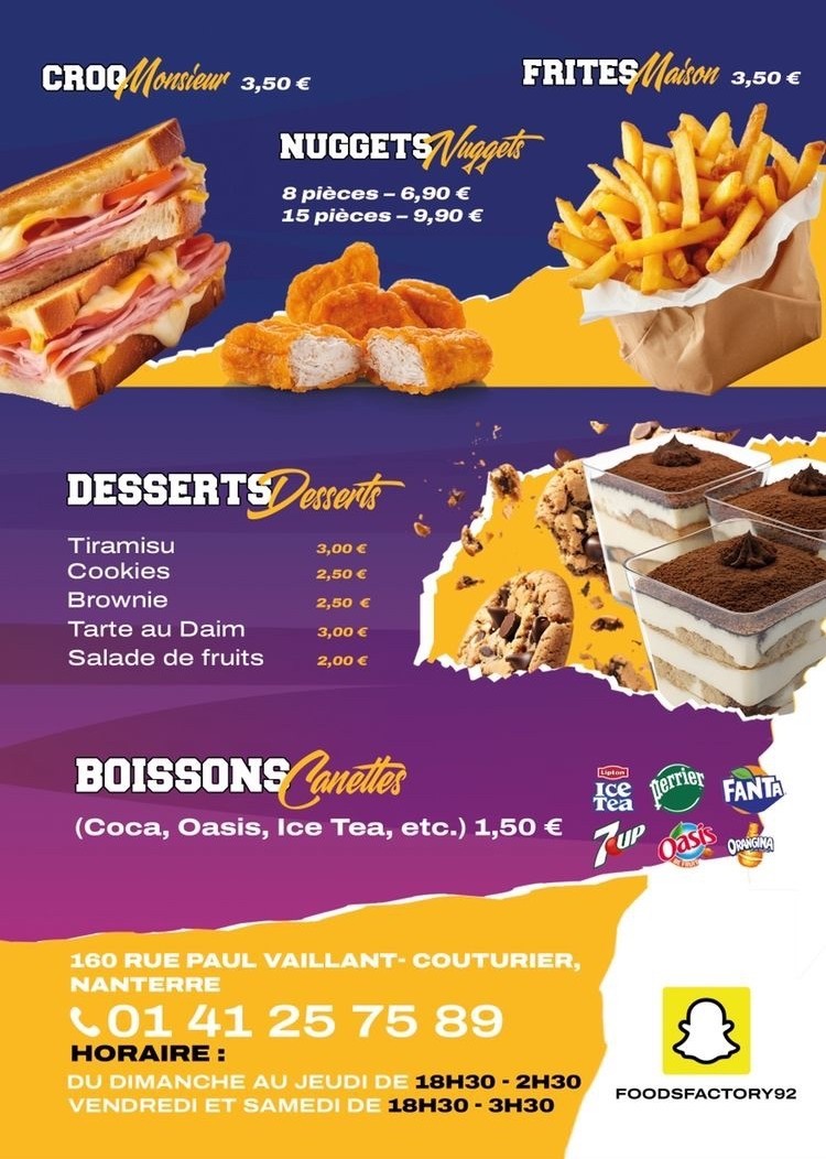 Food's Factory menu 4