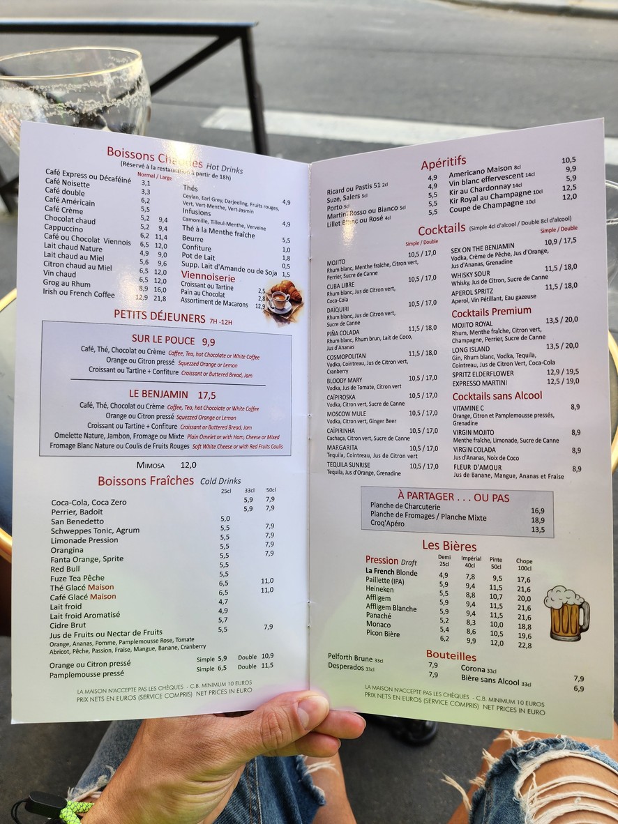 Au Vieux Comptoir menu 3