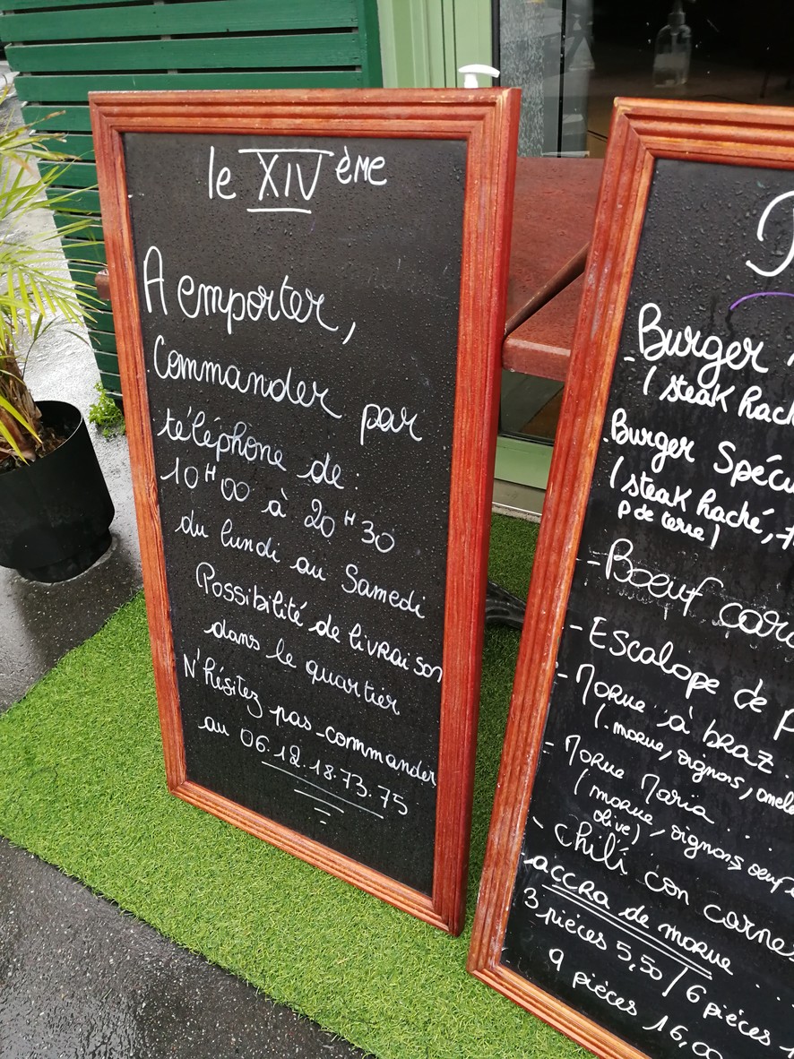 Le XIV Eme menu 1