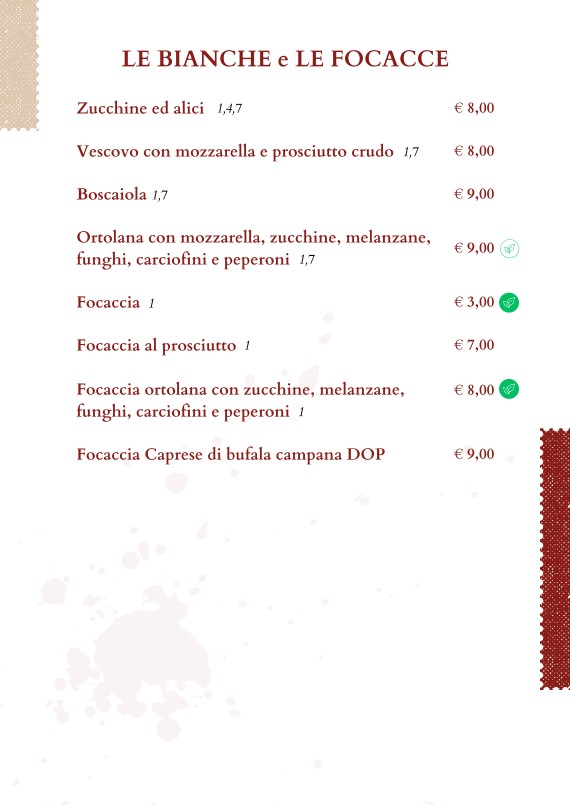 Da Vittorio a Portuense menu 7