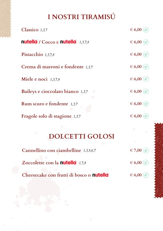 Da Vittorio a Portuense menu 9