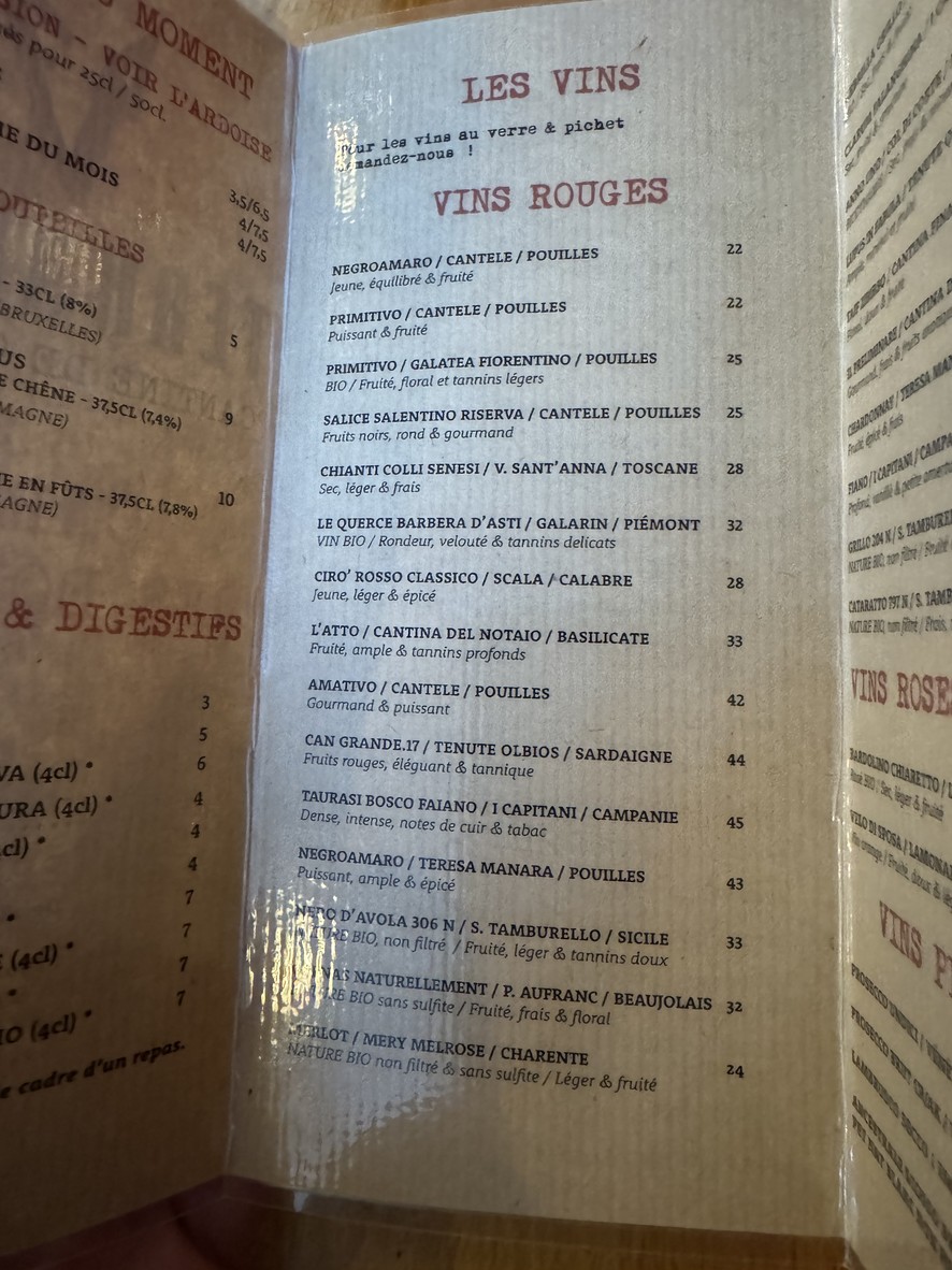 TerraViva menu 2