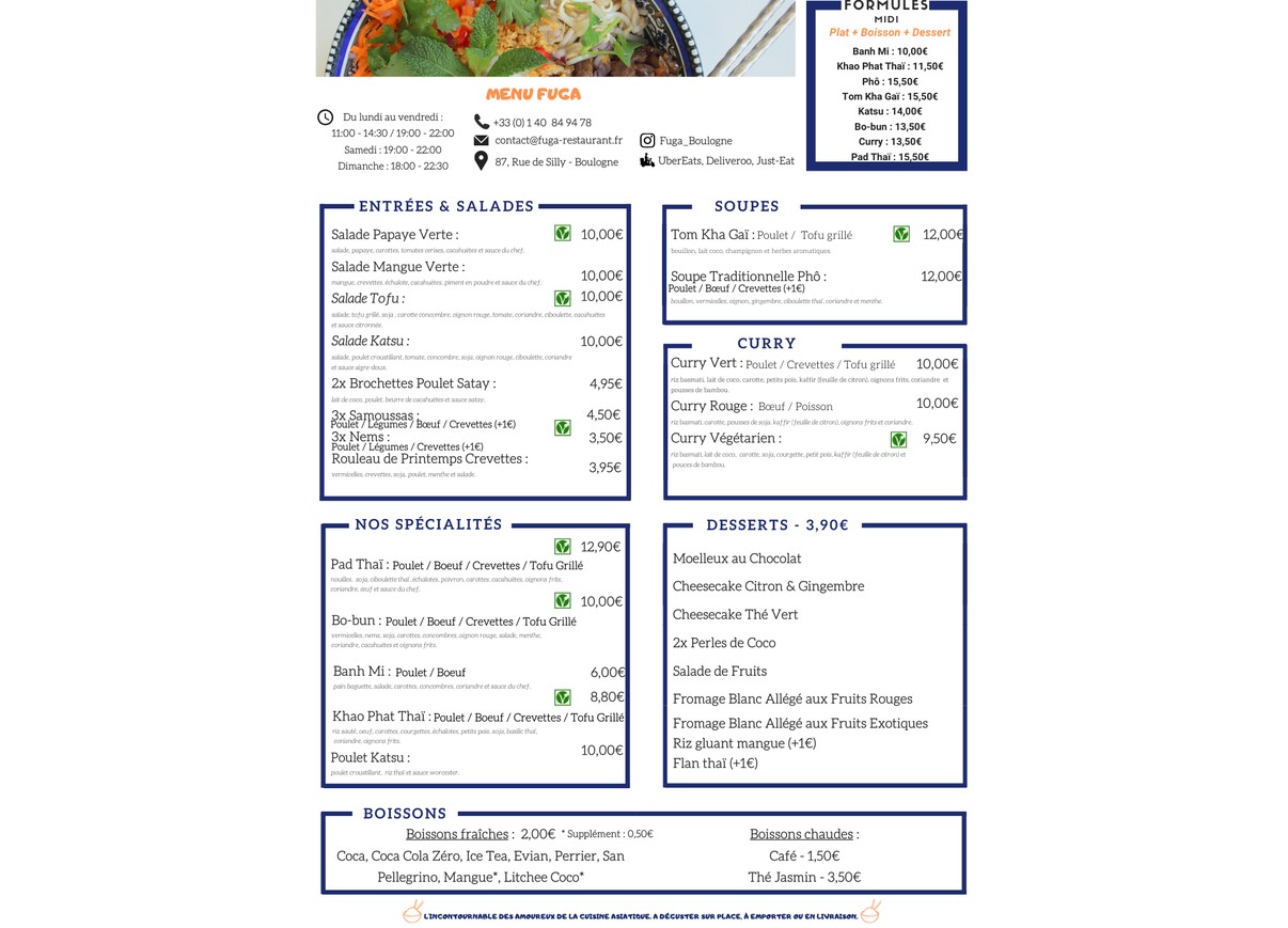 Fuga menu 1