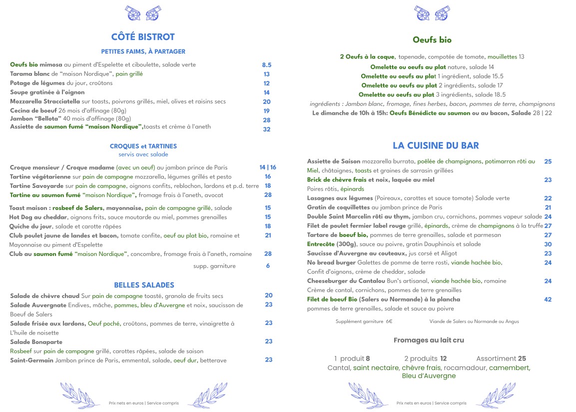 El Bonaparte menu 2