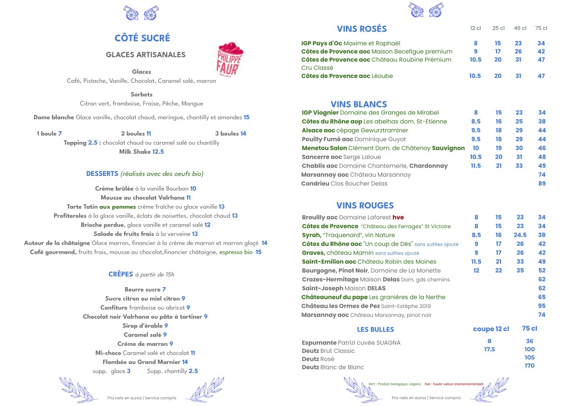 El Bonaparte menu 3