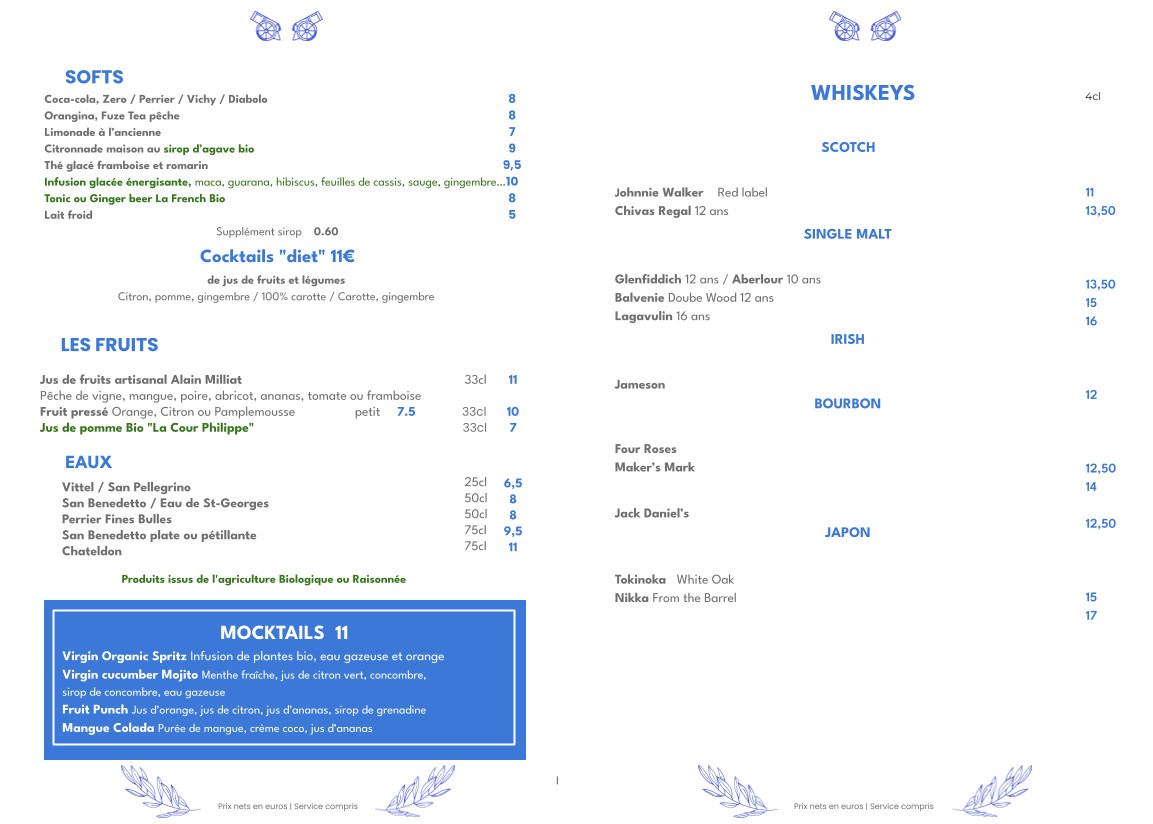El Bonaparte menu 5