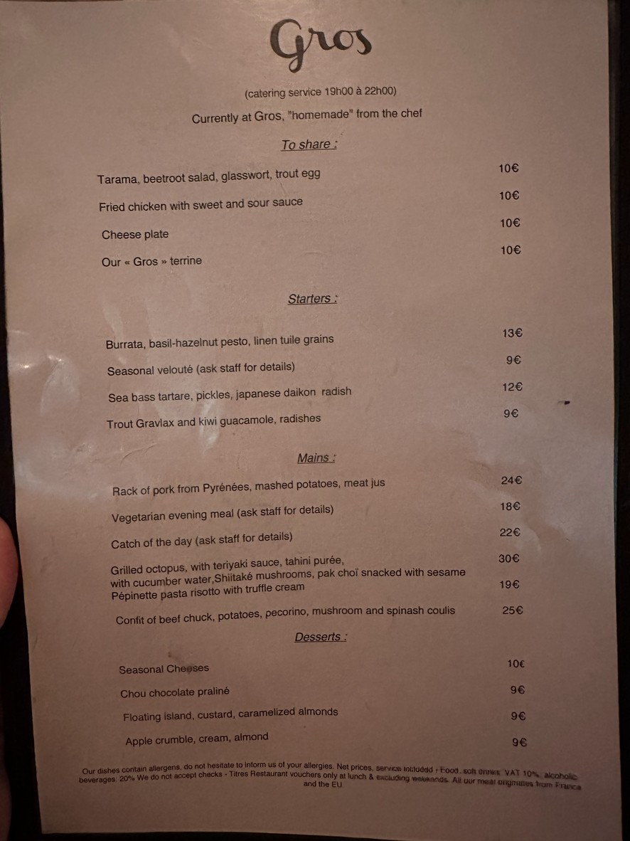 Gros menu 1