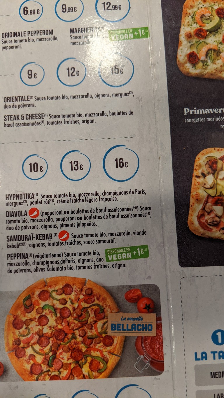 Domino's Pizza Paris 20 - Belleville menu 2