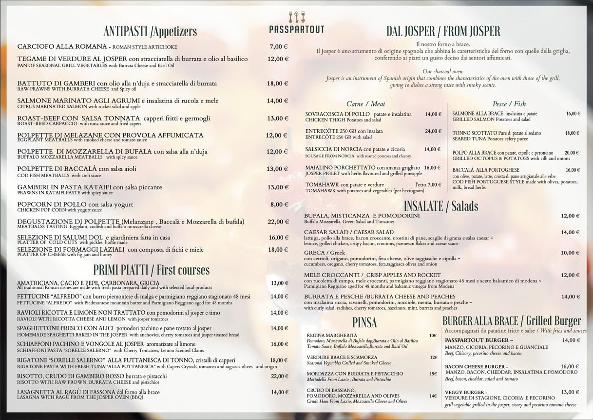 Passpartout Ristorante, Roma - Borgo Pio, 50 menu 1