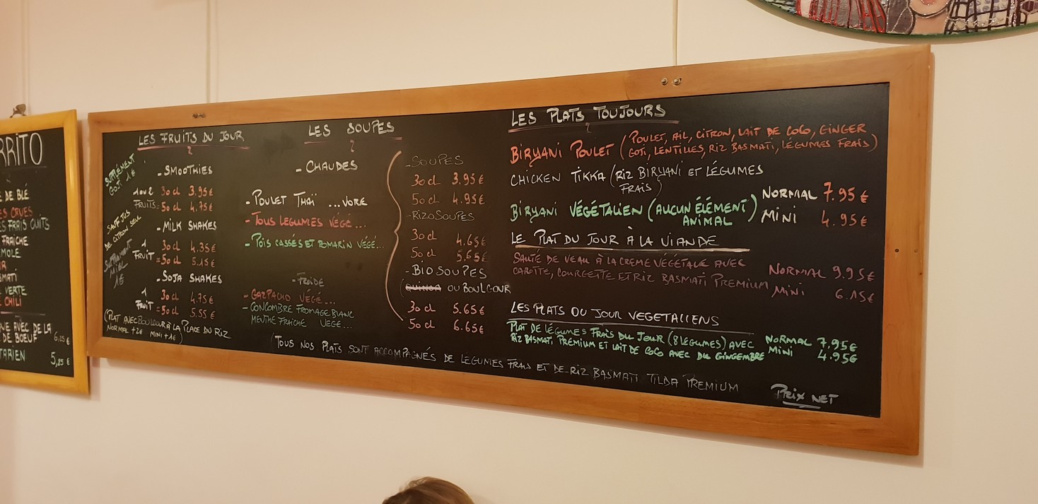 l'esprit tchaï menu 2