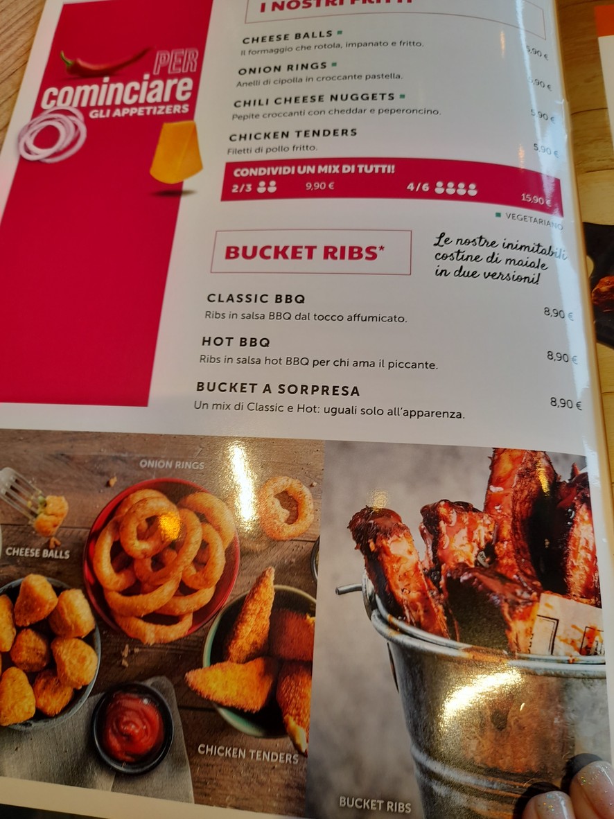 Roadhouse Restaurant Roma Battistini menu 2
