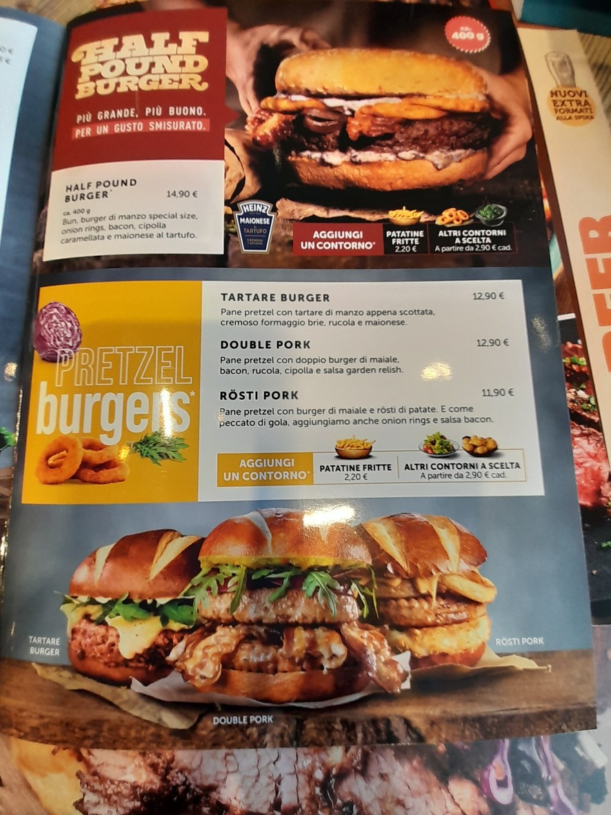 Roadhouse Restaurant Roma Battistini menu 5