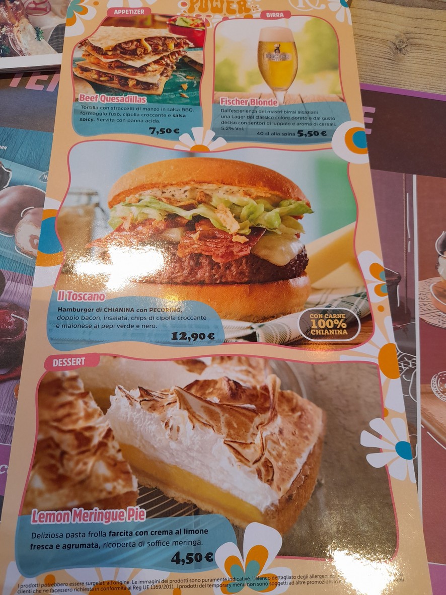 Roadhouse Restaurant Roma Battistini menu 8