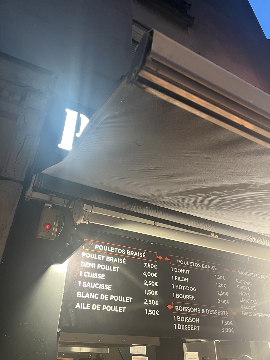 Pouletos Braisé - Ivry-sur-Seine menu 1